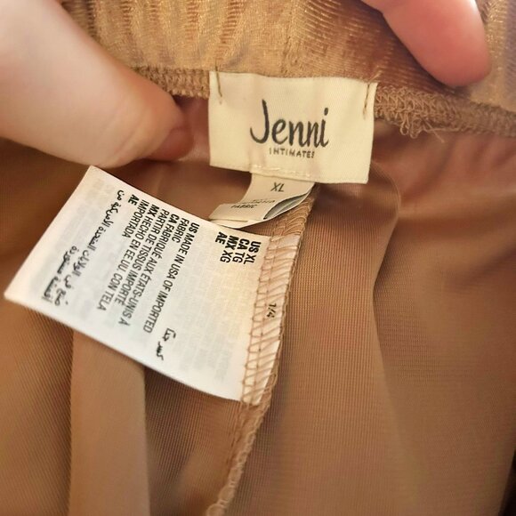 NWT Jenni Intimates Cocoa Velour Shiny Glam Matching Sweatsuit XL - Picture 14 of 15